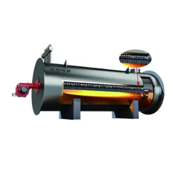 Water tube gas fired steam boiler