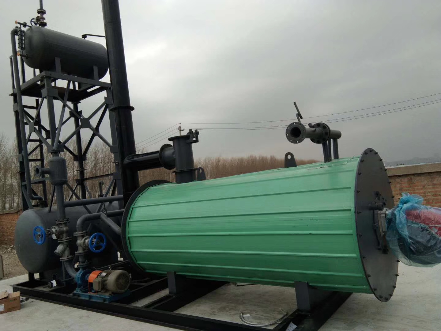 Water tube high pressure biomass fired steam boiler