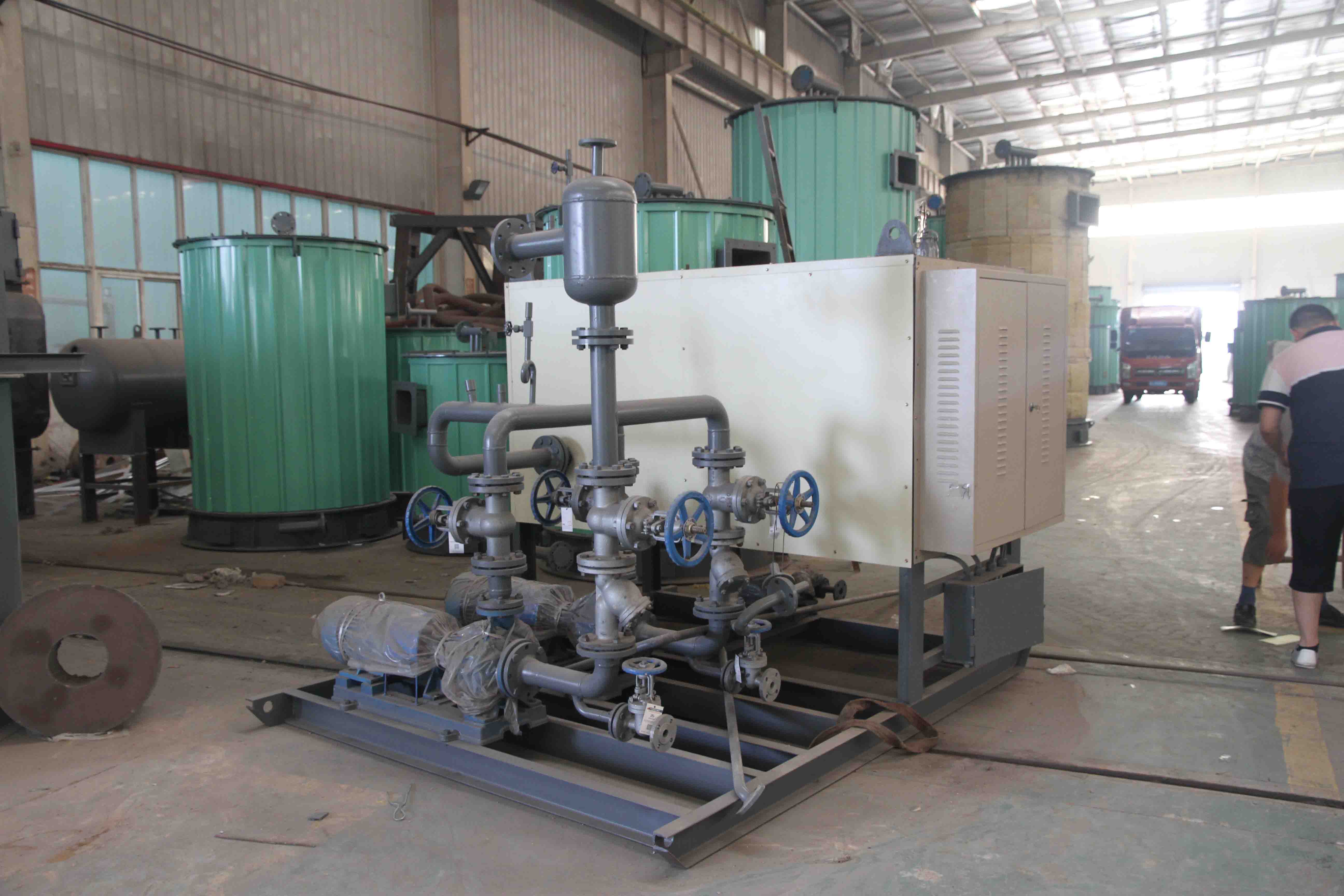 Coal fired SZL double drum water tube chain grate steam boiler