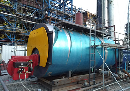 Coal fired SZL double drum water tube chain grate steam boiler