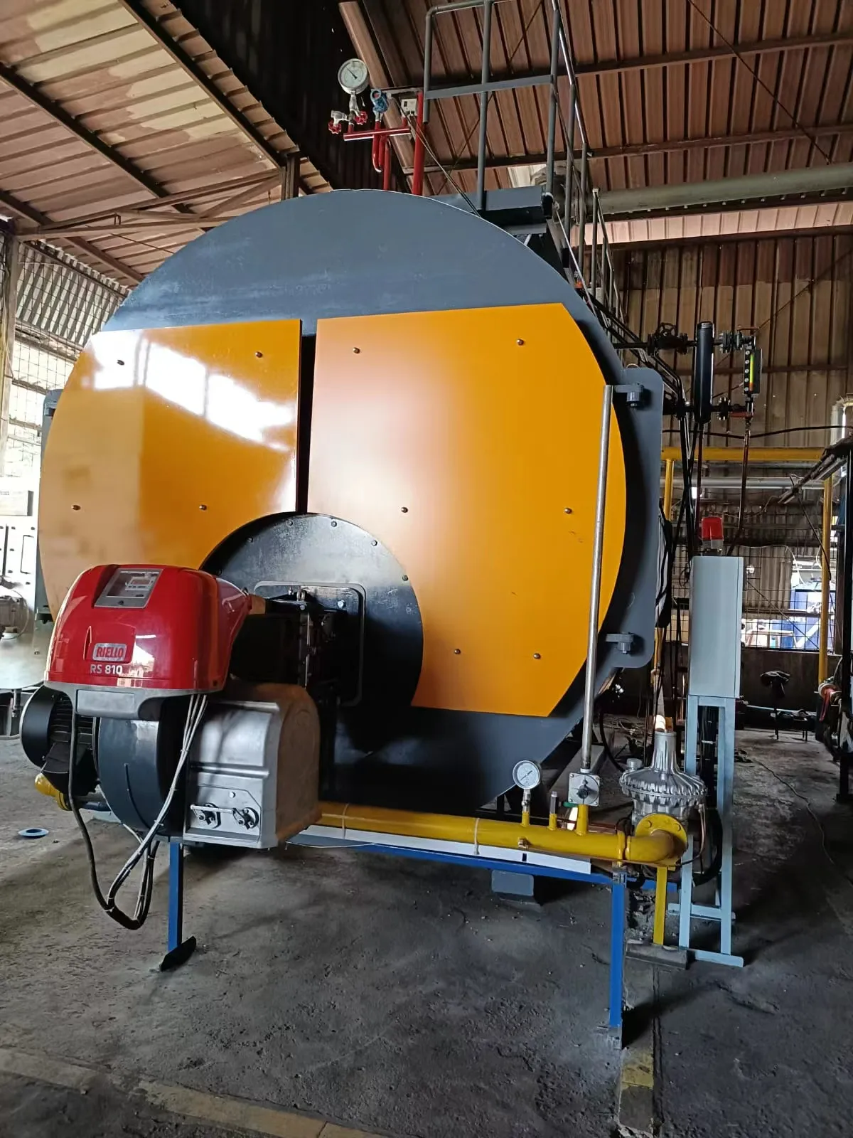 water tube steam boiler