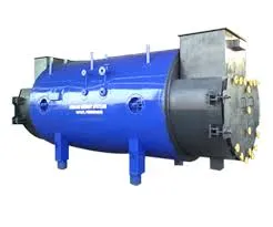 Water tube gas fired steam boiler