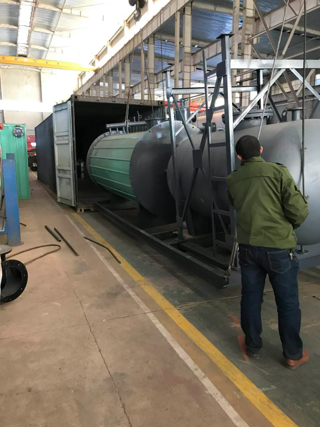 Waste heat recovery industrial steam boiler